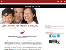 Tablet Screenshot of drblackett.com
